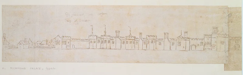 Außenmauer des Richmond Palace, 16. Jahrhundert